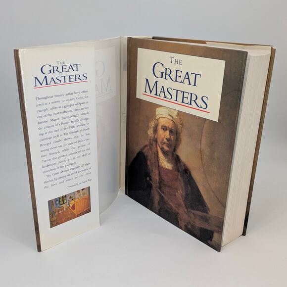 The Great Masters Coffee Table Book Hardcover Oversized Full Color Art History - Picture 8 of 9